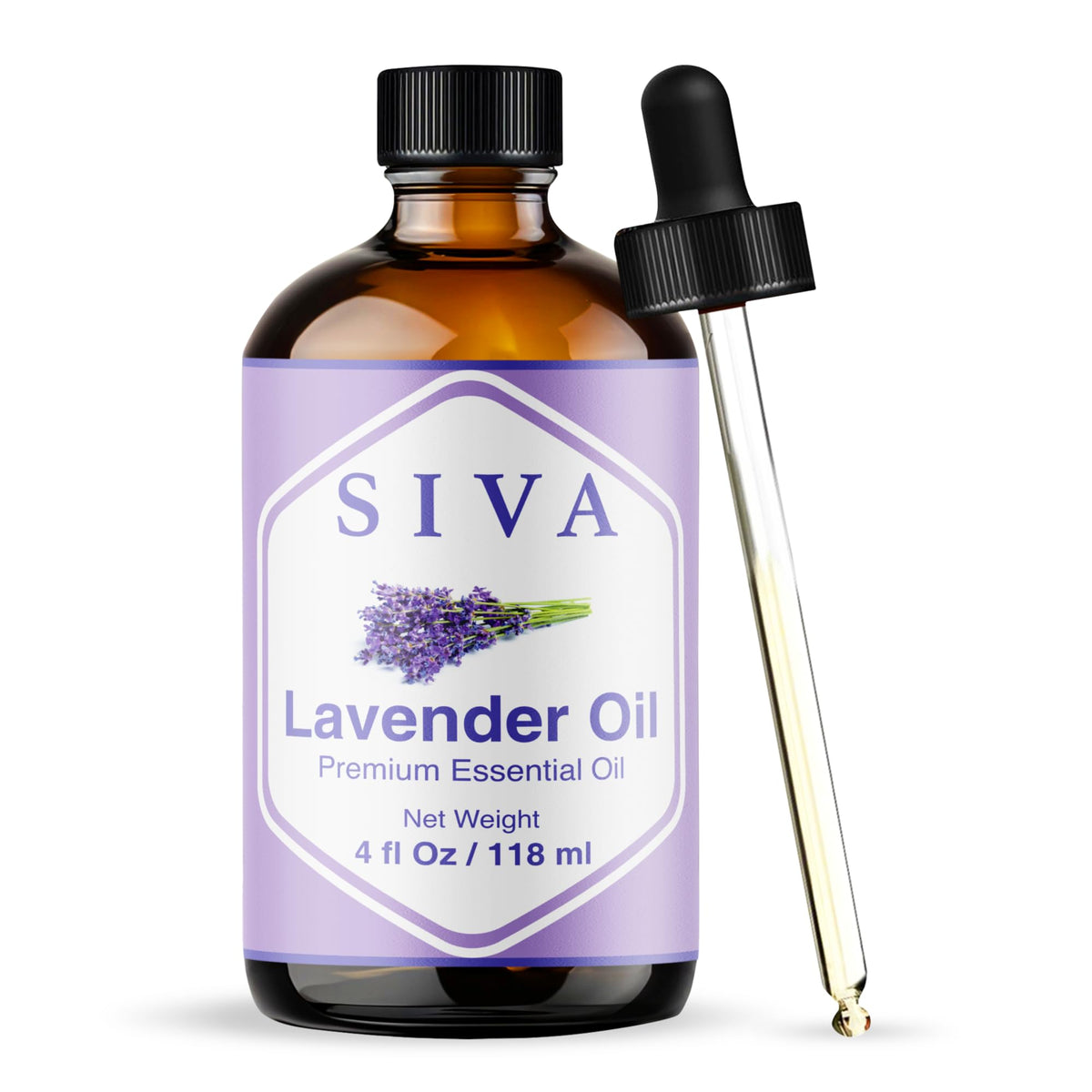 SIVA Lavender Essential Oil 4 oz Bottle