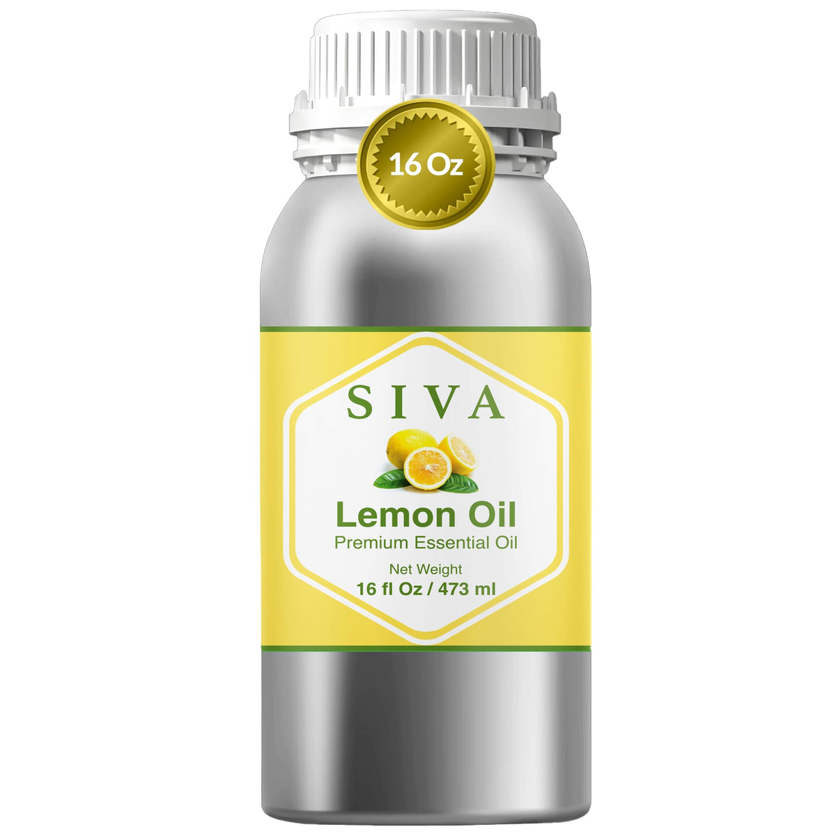 SIVA Lemon Essential Oil 16oz bottle