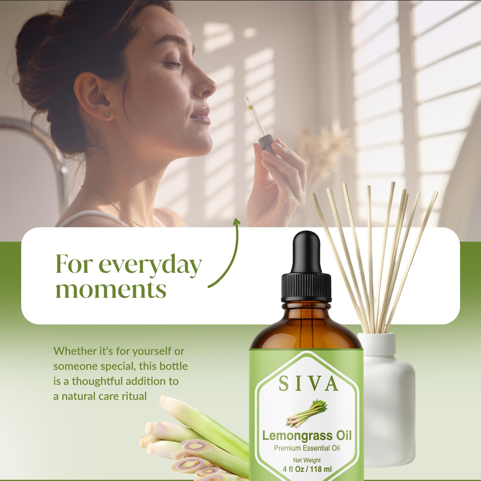 Distillation and ingredients of SIVA Lemongrass Oil