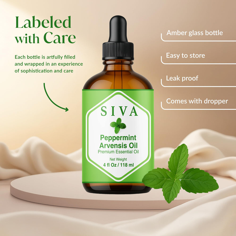 Peppermint Arvensis oil for hair care and scalp massage