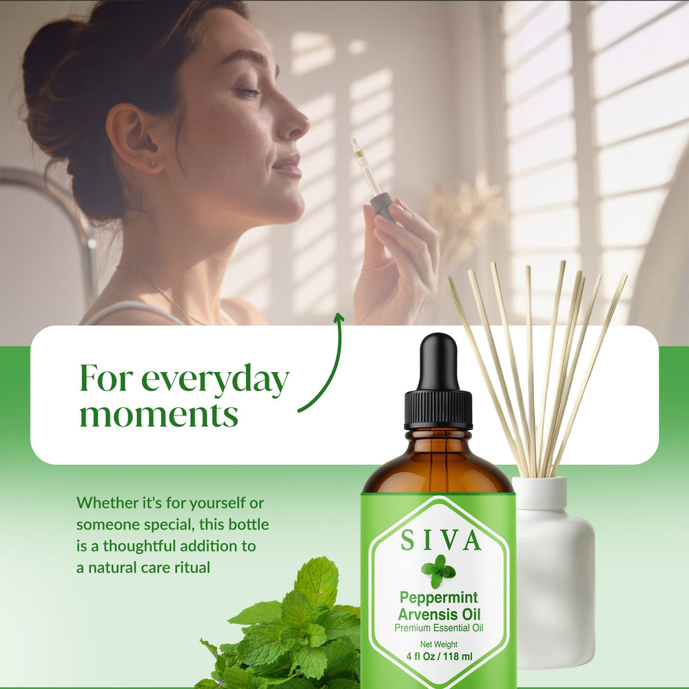 Hair and scalp care using Peppermint Arvensis oil