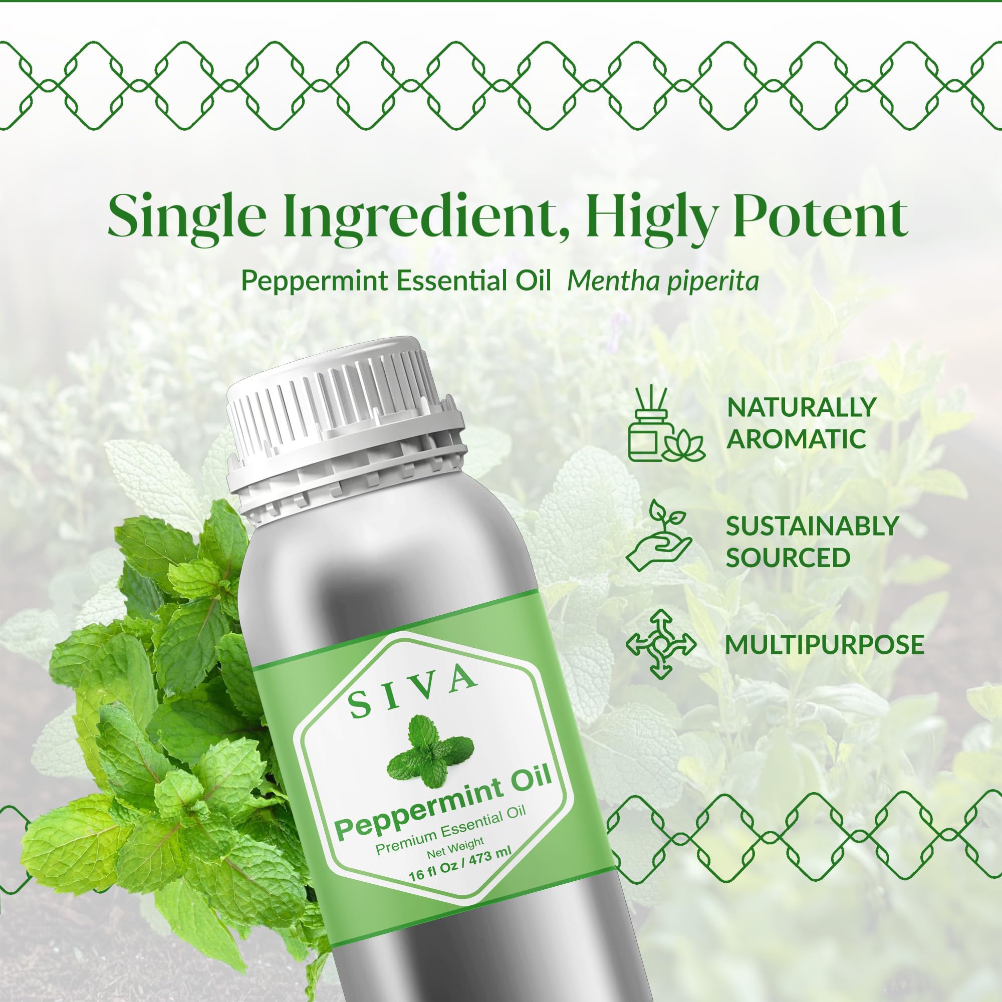 Siva Peppermint Essential Oil for skin care