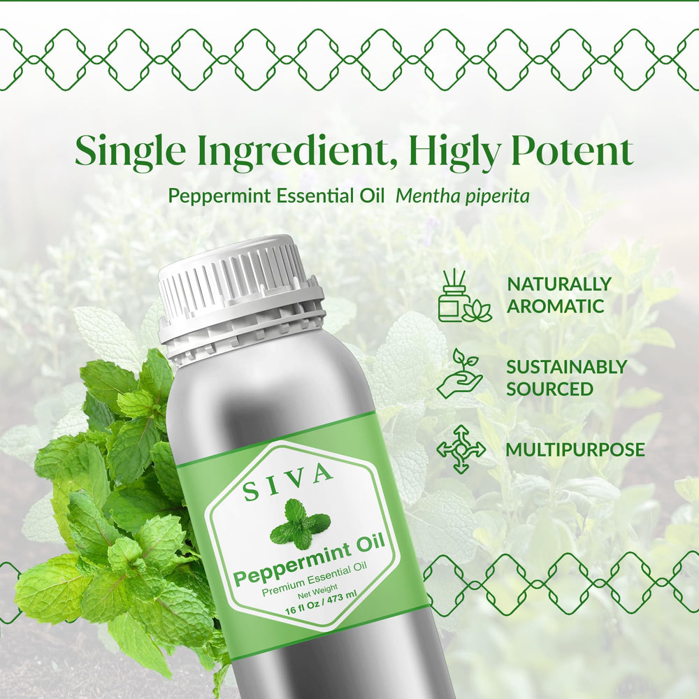 Siva Peppermint Essential Oil for skin care
