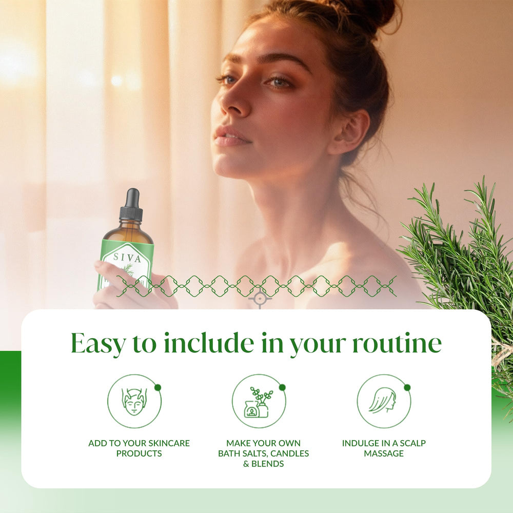 Aromatherapy blends featuring Siva Rosemary Oil