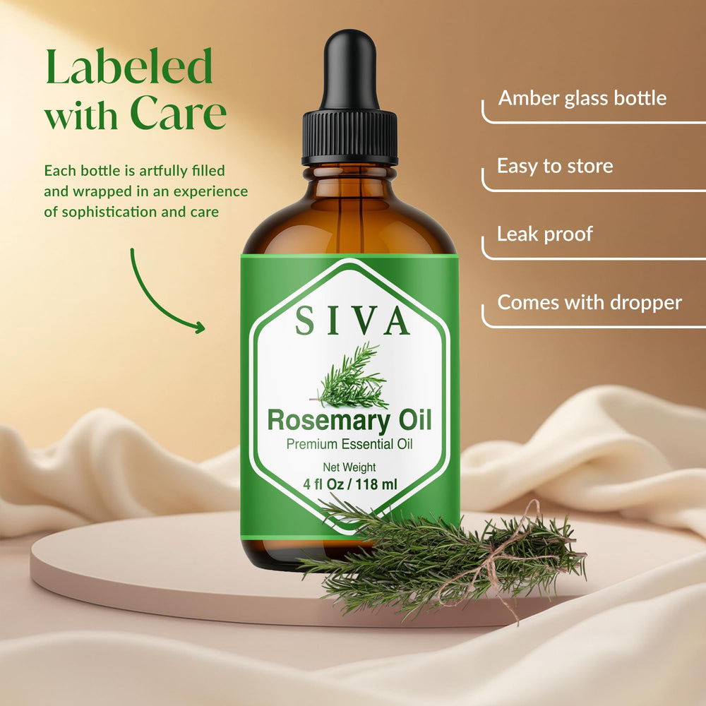 Rosemary essential oil for skin care application