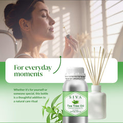 Ingredients label for SIVA Tea Tree Oil