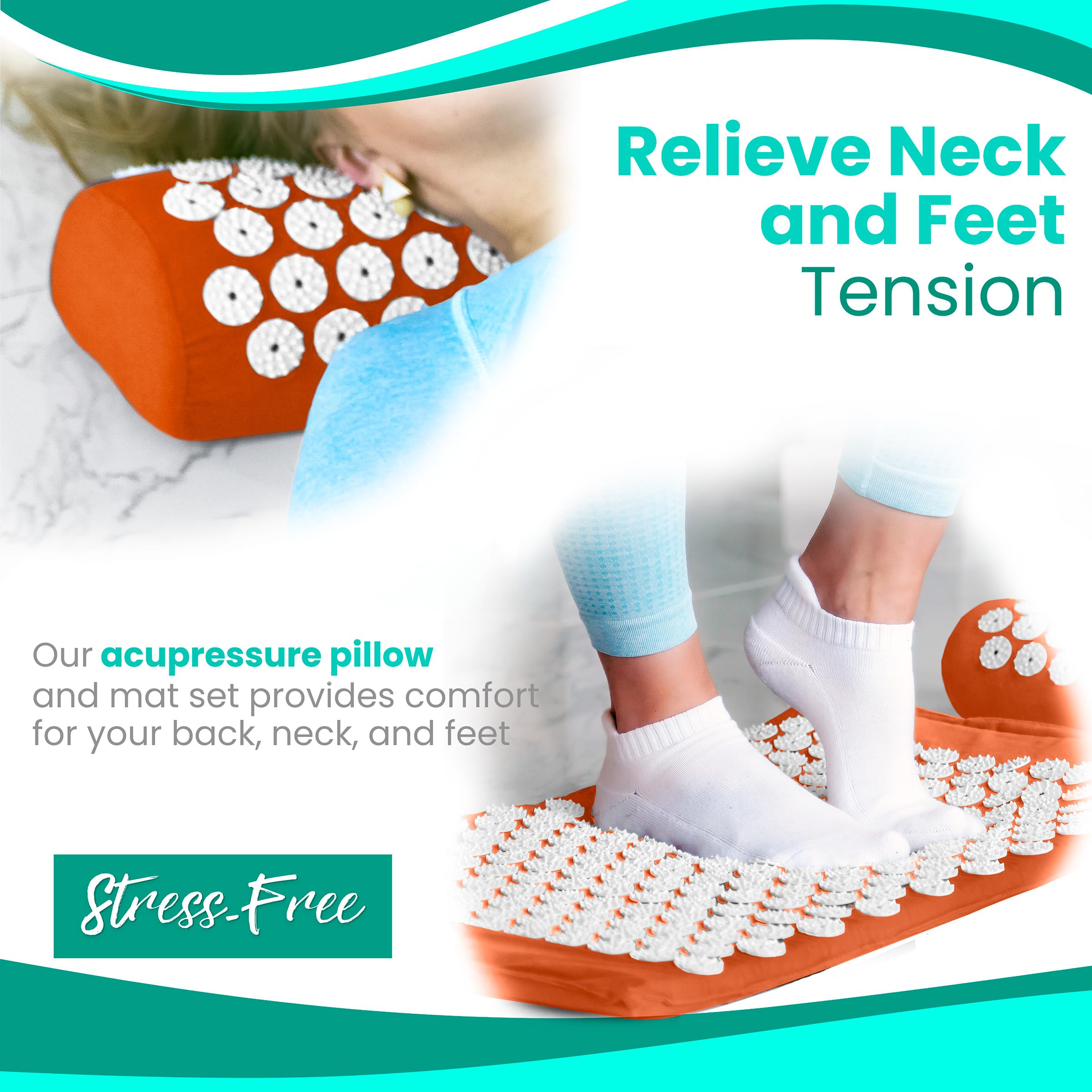 Person using mat for back relief