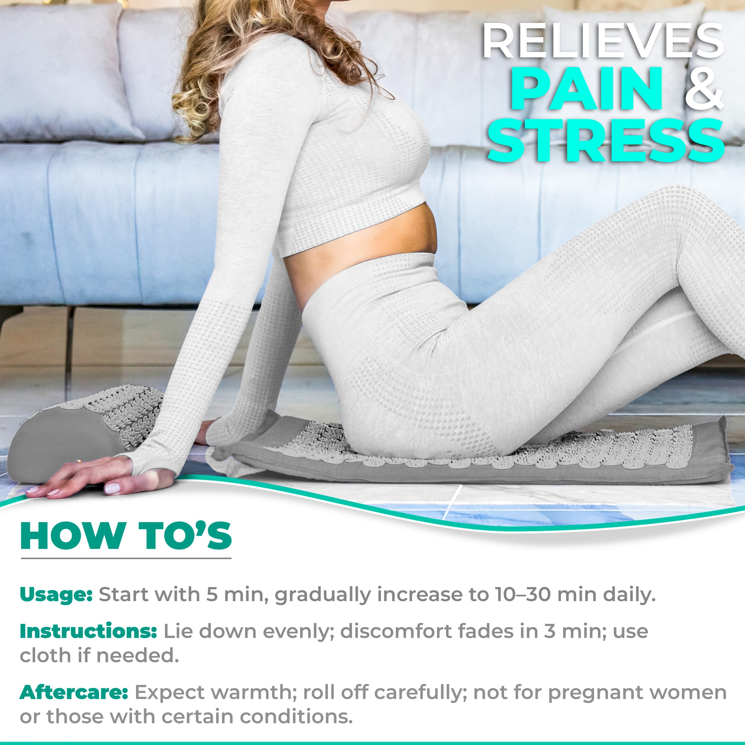 Acupressure pillow with textured surface designed for neck relief