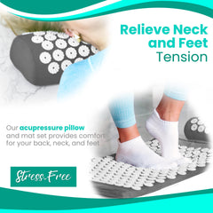 Pillow for neck and lower back relief