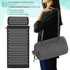 Full-length mat providing back support and comfort during use