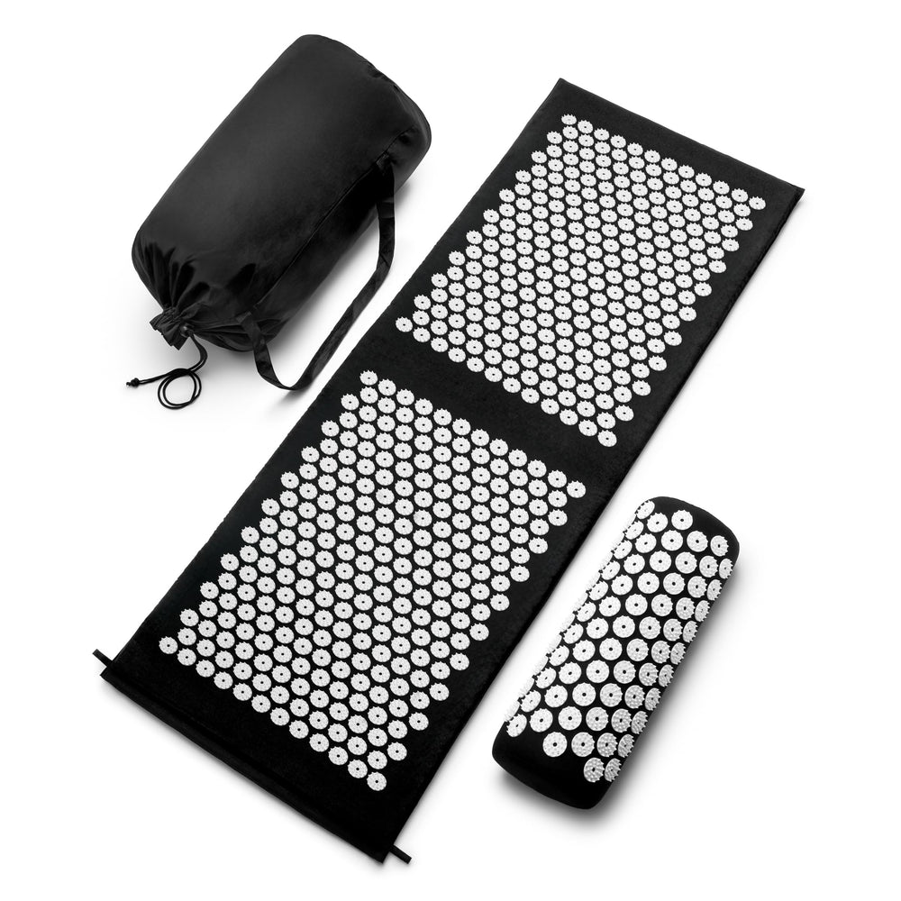 Sivan Acupressure Mat and Pillow Set laid out flat