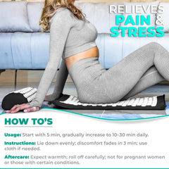 Acupressure pillow for neck and back pain relief