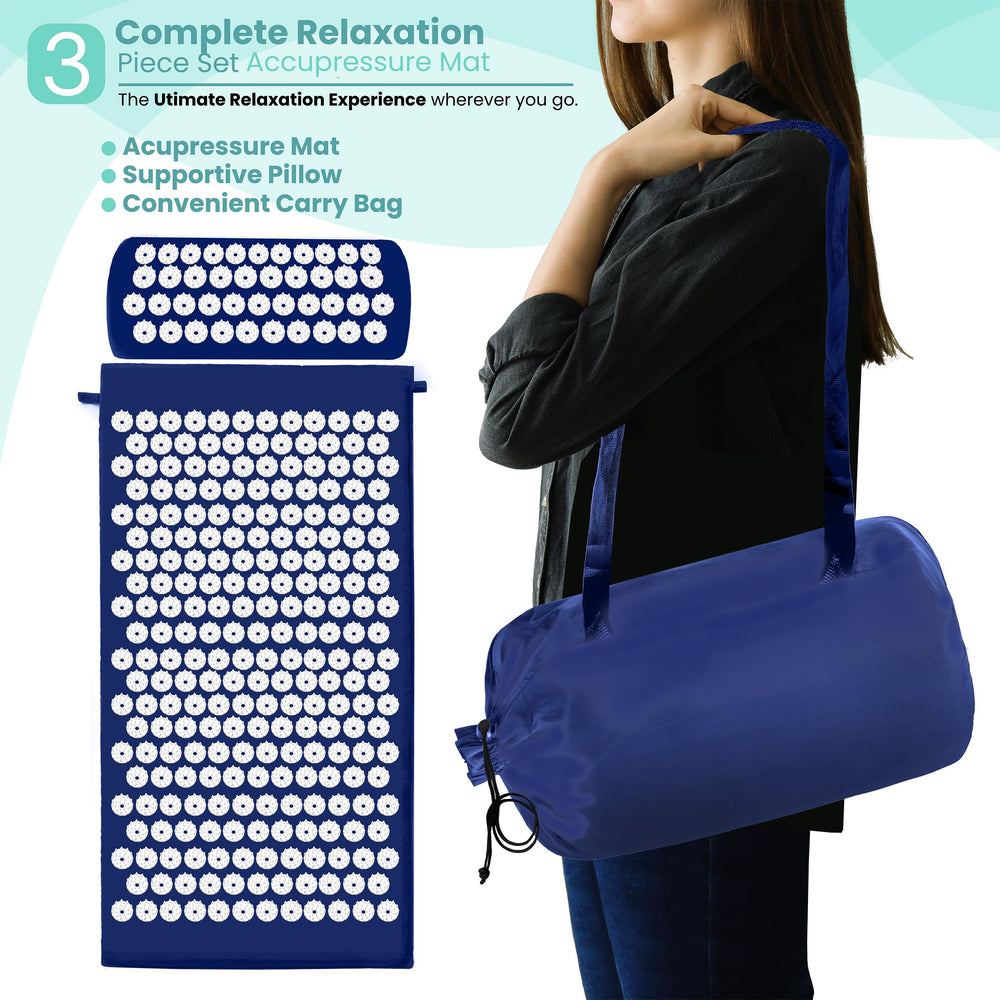 Lifestyle: person meditating with the mat at home