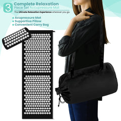 Carrying bag and shoulder strap included with the set