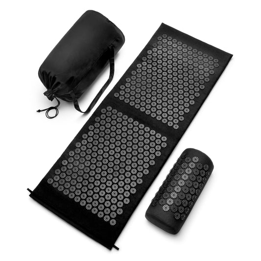 Sivan acupressure mat and pillow set on a clean surface