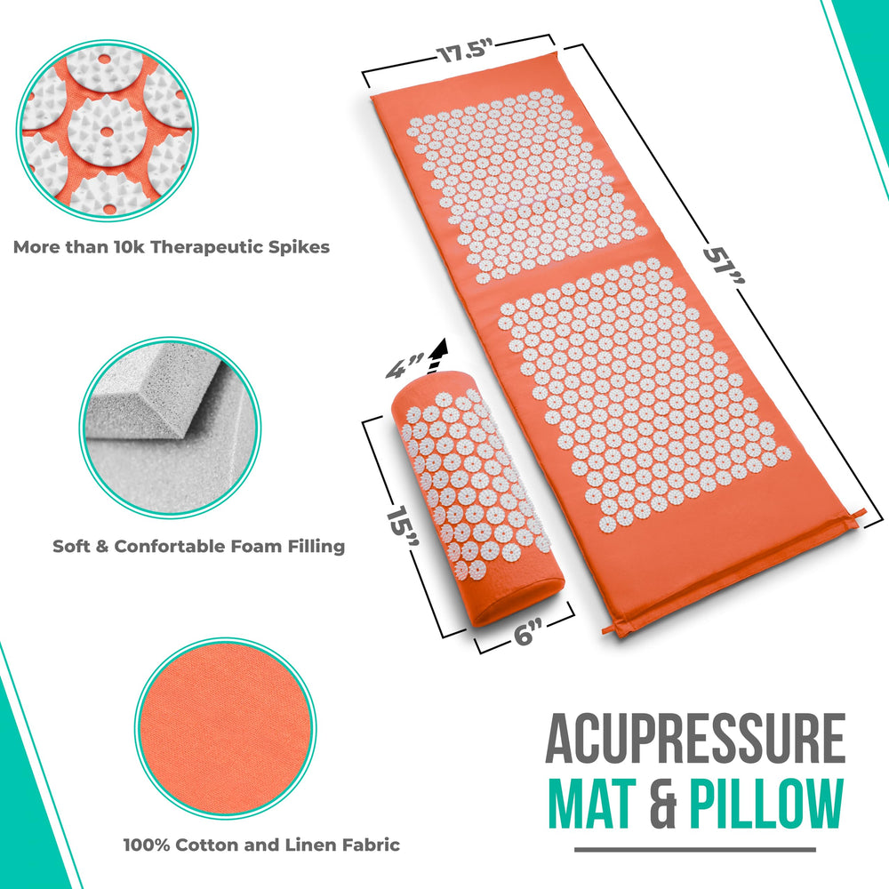 Sivan Acupressure Mat and Pillow Set – side angle