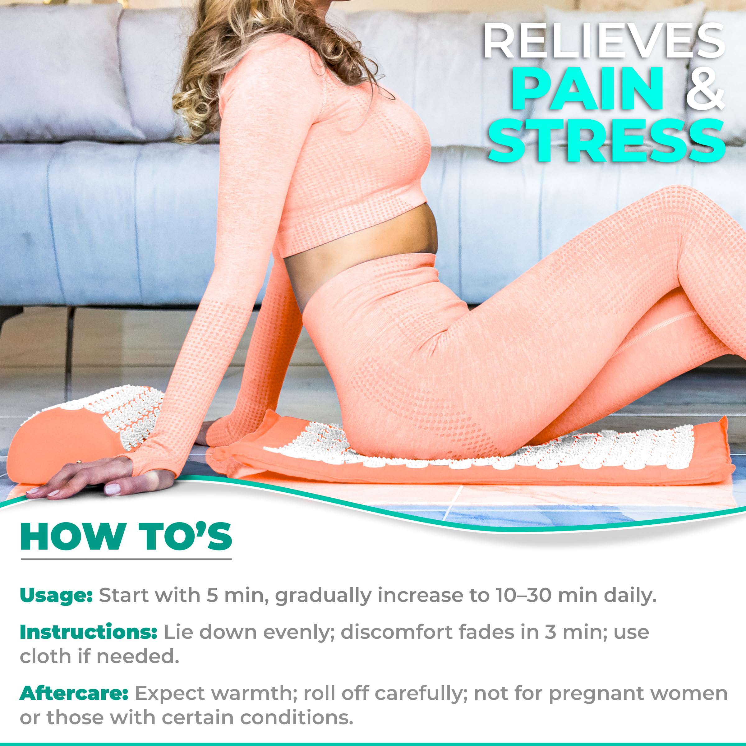 Close-up of acupressure pillow