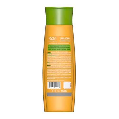 SKALA Banana Shampoo bottle shot emphasizes gentle cleansing with banana extract