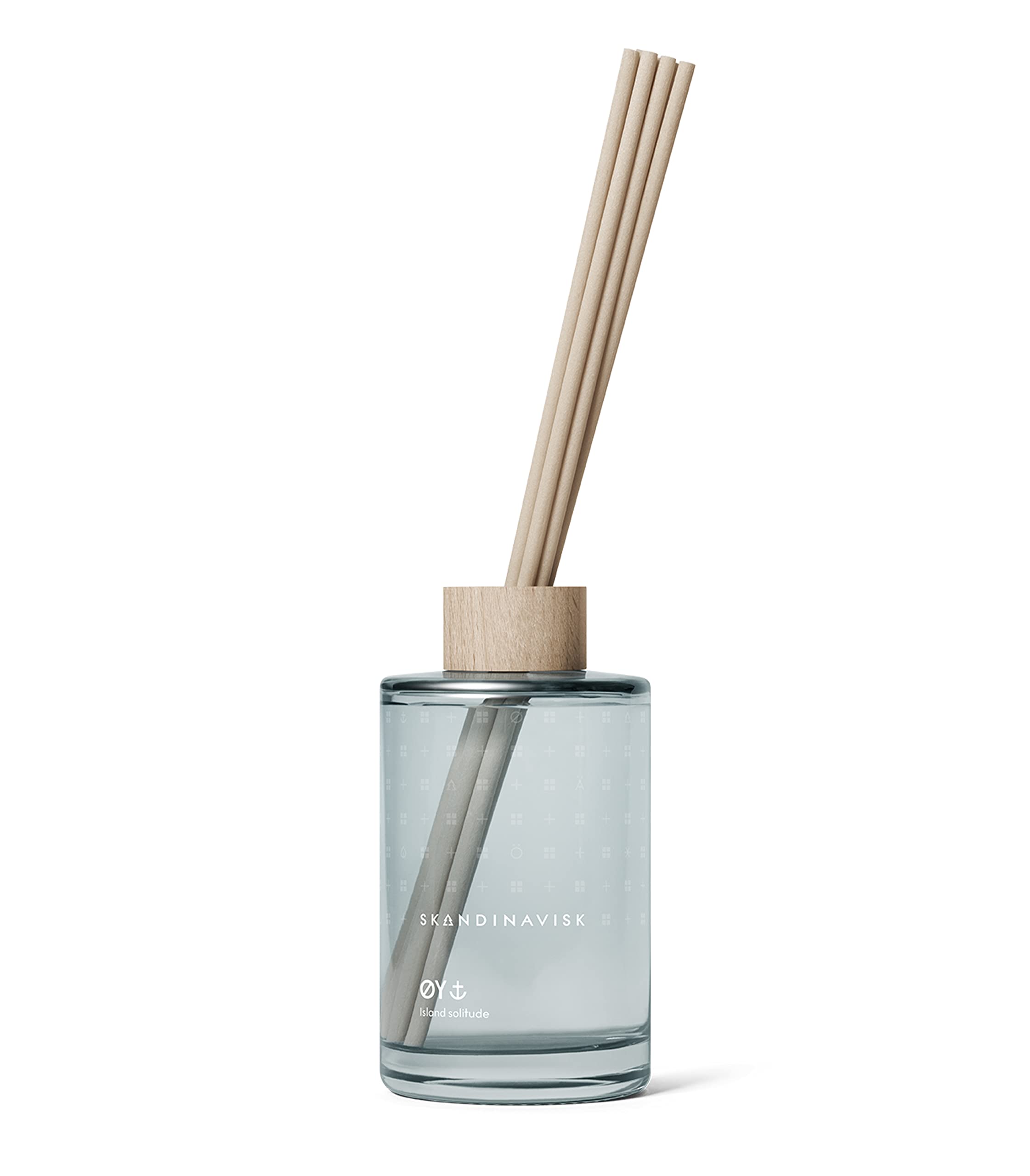 Diffuser vase showing decorative beechwood ring