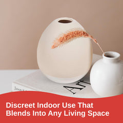 Outdoor diffusion coverage up to 300 square feet