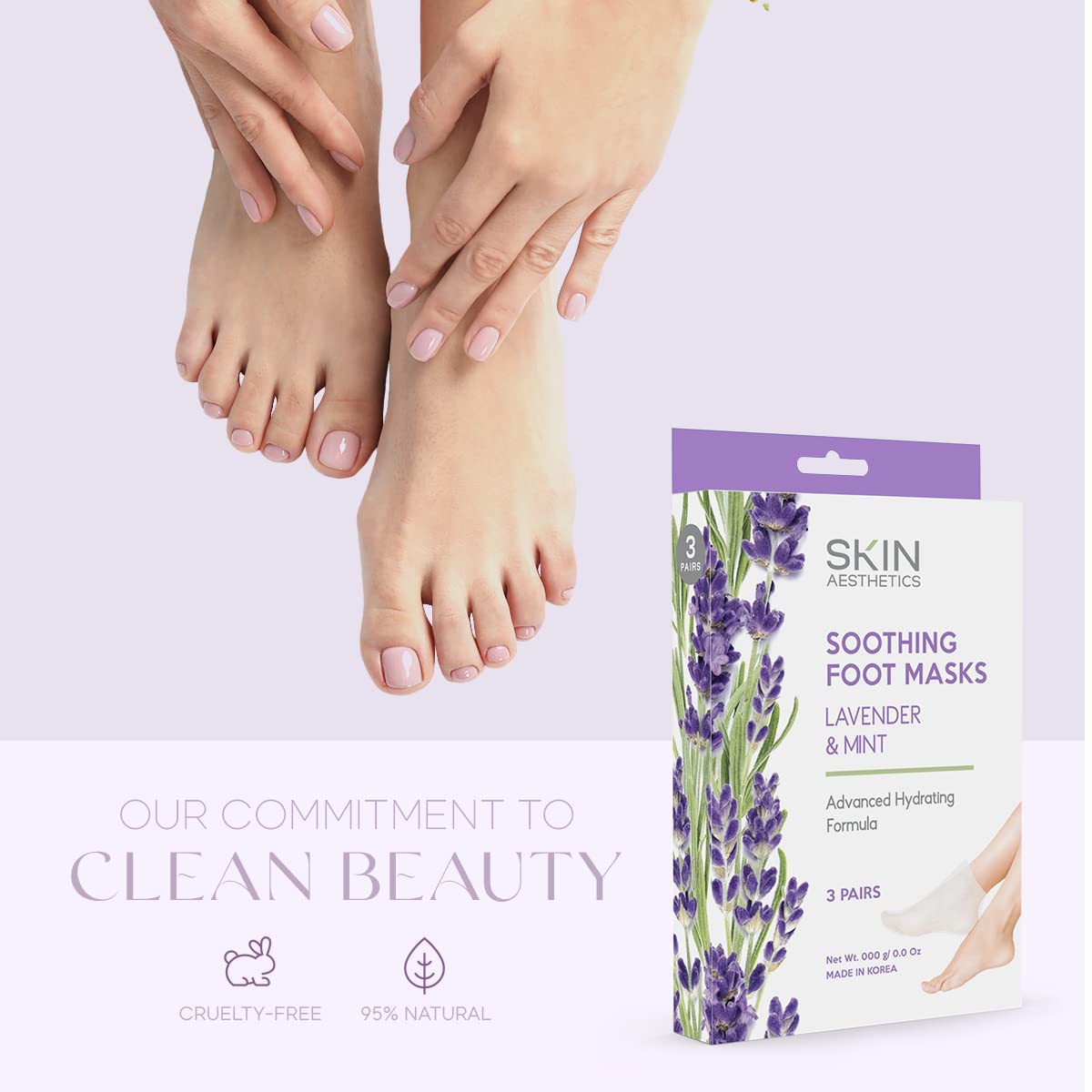 Close-up of Lavender & Mint aroma enhancing calm during treatment.