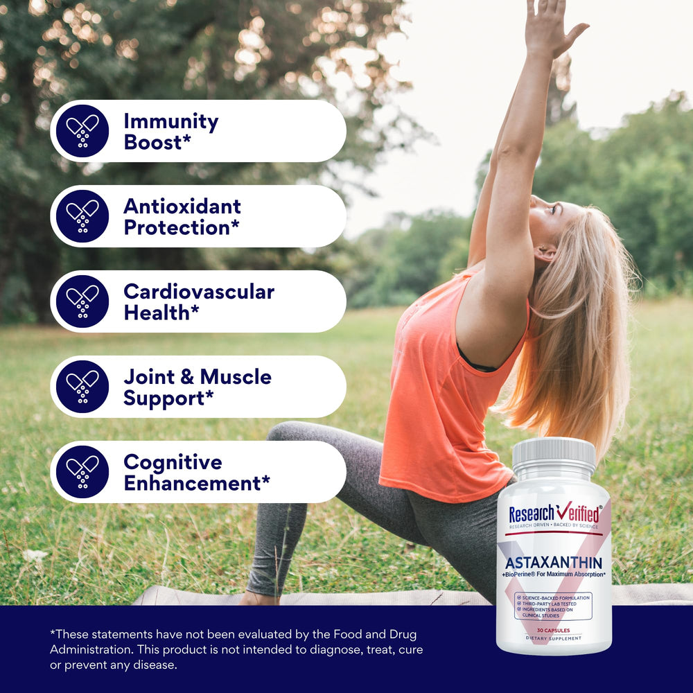 Astaxanthin supporting skin health and hydration
