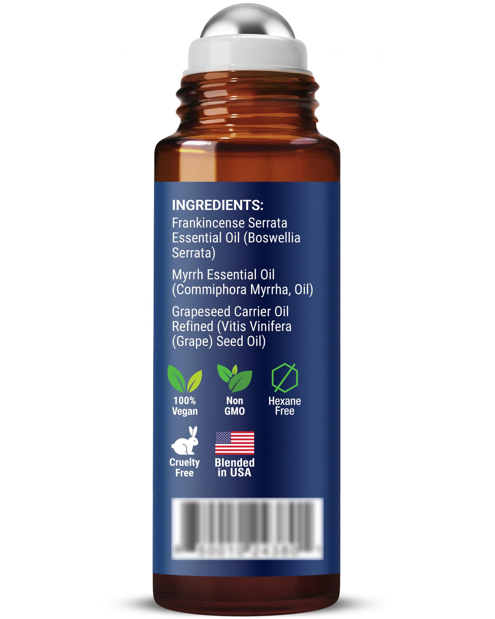 Skin care and hydration with Frankincense & Myrrh roll-on 10ml