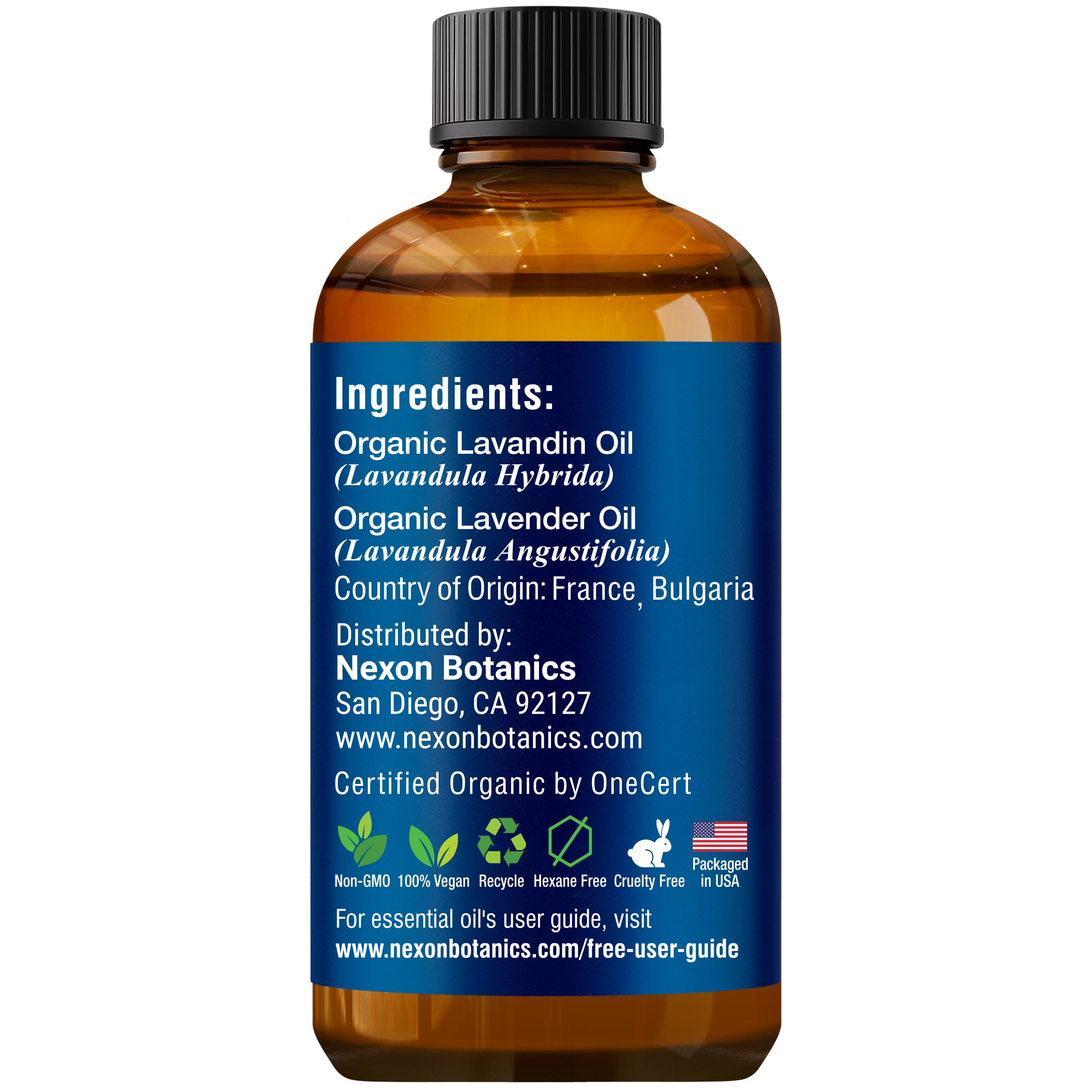 Lavender oil diluted with carrier oil for skin care