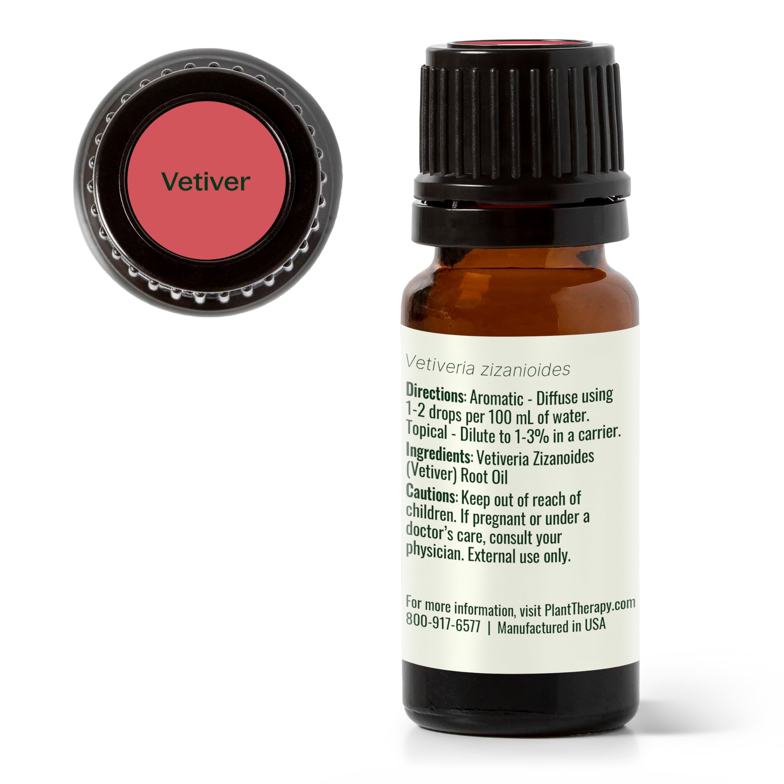 Skin application using diluted vetiver essential oil