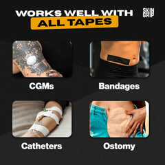 Skin Grip ostomy barrier wipes attachment shows gentle protection during wafer changes