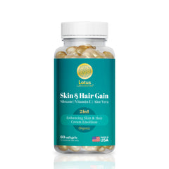 Skin & Hair Gain bottle packaging front