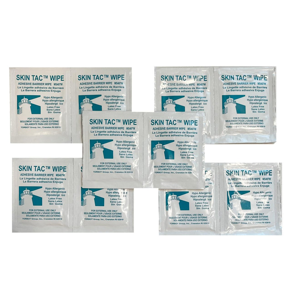Skin-Tac adhesive wipes preps skin before dressings and tapes