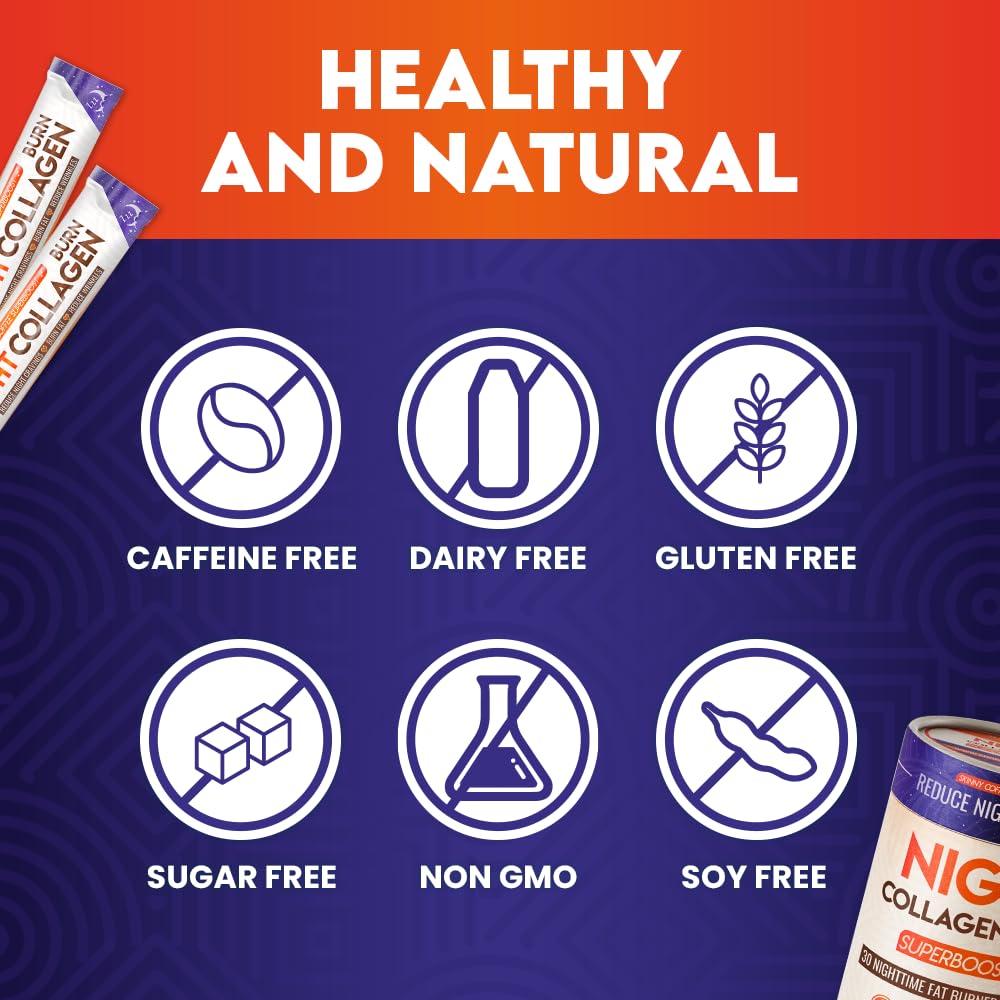 Night-time setting with Skinny Coffee SuperBoost for calm sleep support.