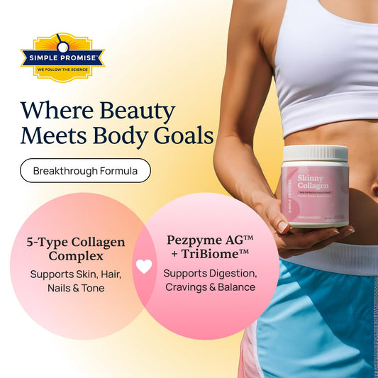 Scoop dispensing Skinny Collagen powder