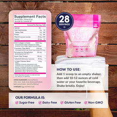 Back of bottle with supplement facts and nutrition information