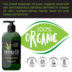 USA-made Skinsations massage oil bottle label