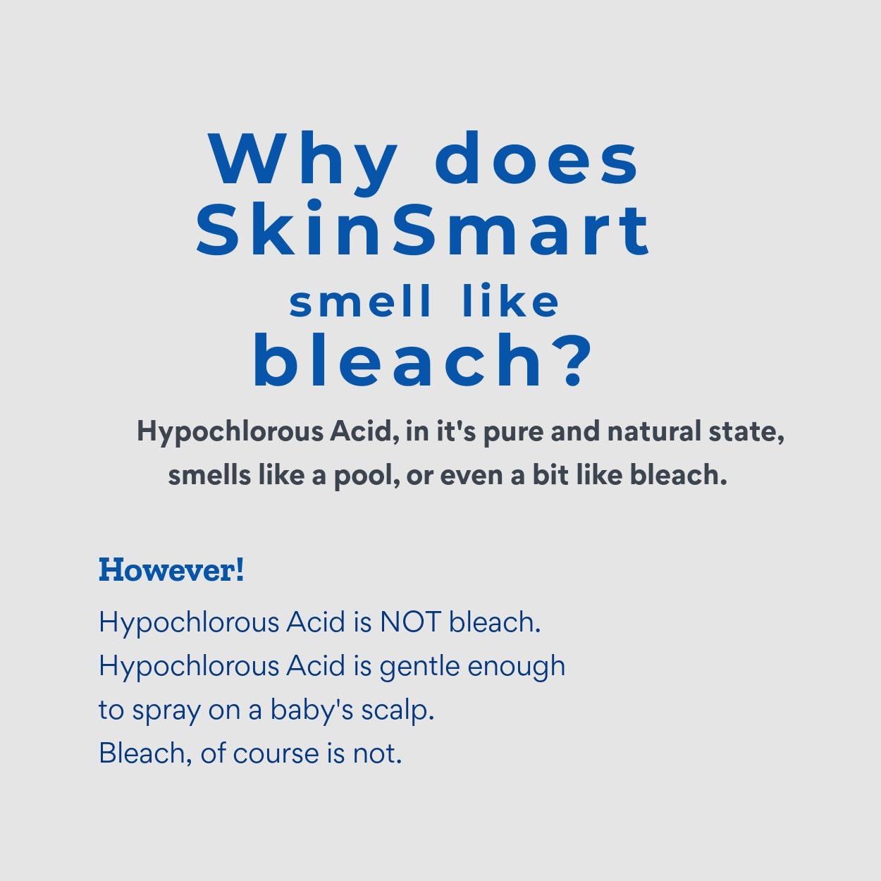 SkinSmart bottle on bathroom shelf showing 8 oz size for on the go use.