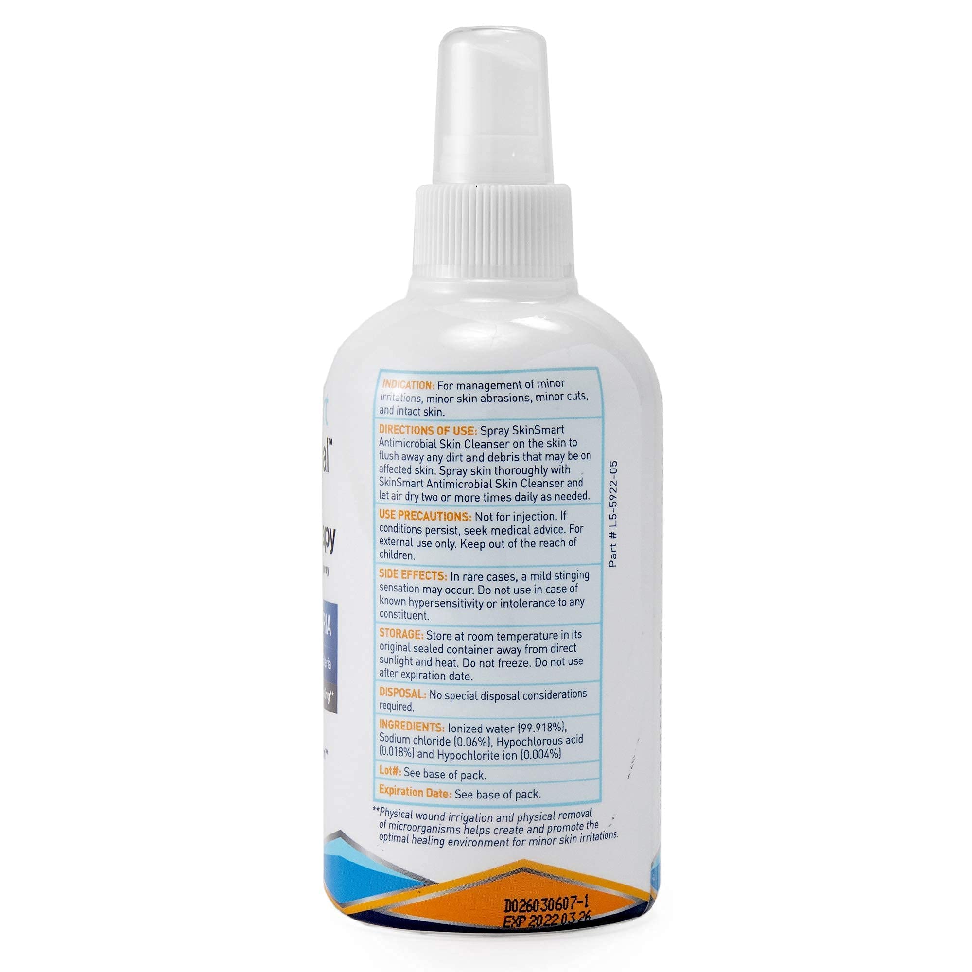 SkinSmart packaging with clear spray bottle highlighting product for adults and kids.