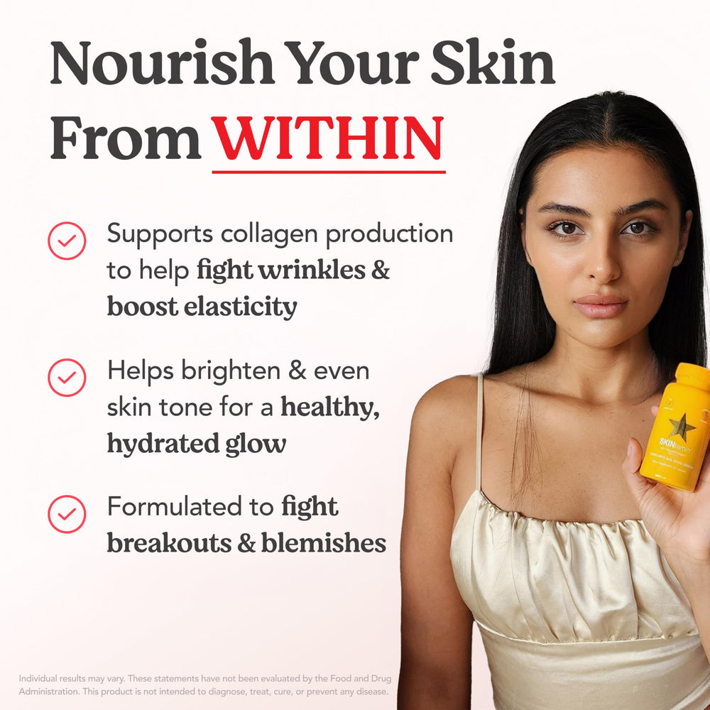Graph showing improved skin elasticity and reduced wrinkles