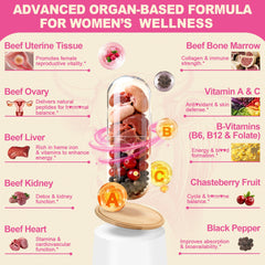 Grass-fed New Zealand beef organs blend for women
