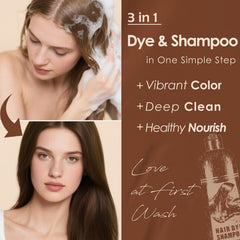 Sklight Hair Dye Shampoo color developing during 15-40 minute wait.