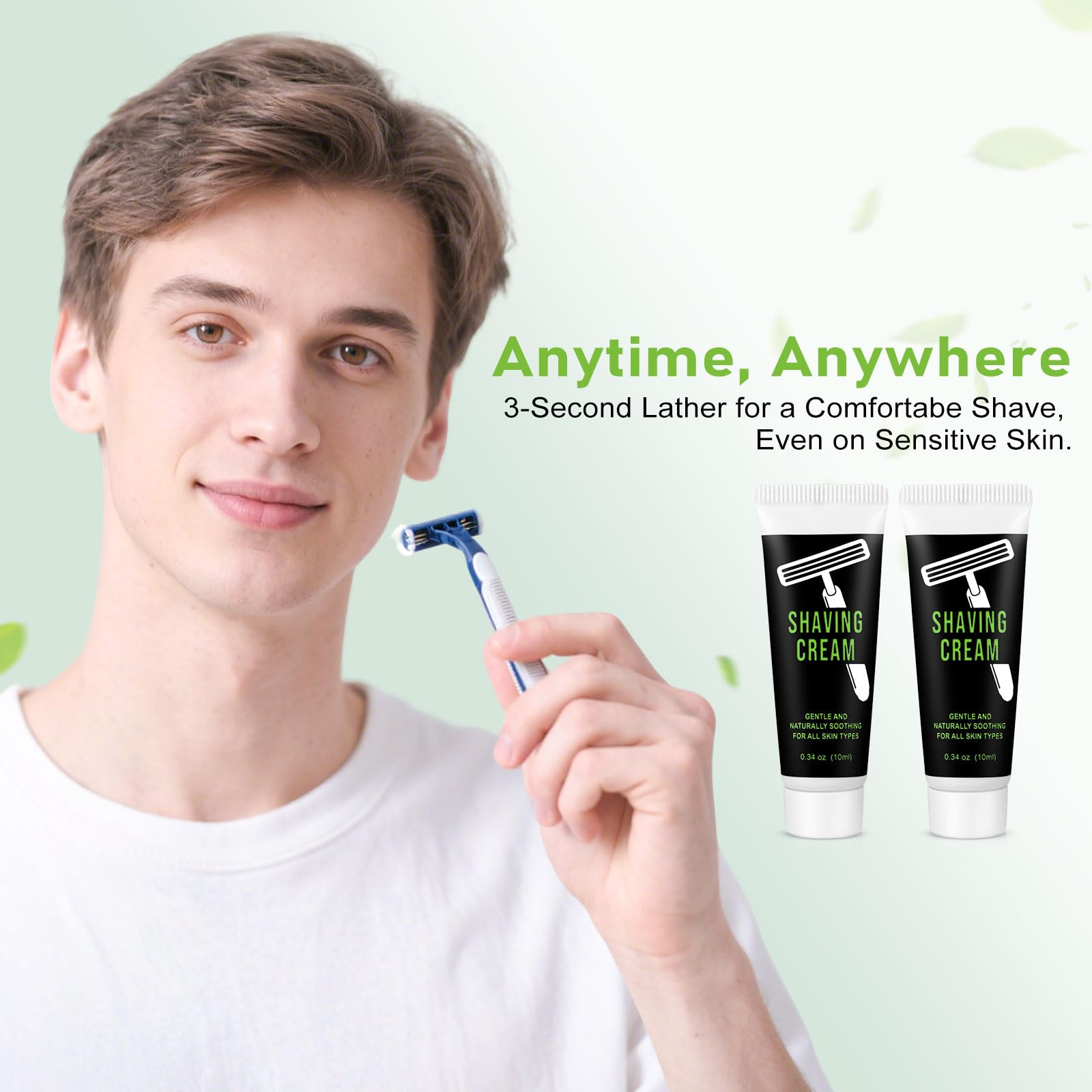 Skourvut bulk shaving cream for travel and outdoor activities.