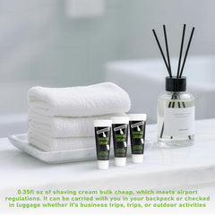 Skourvut shaving cream bulk travel skin-friendly formula suitable for sensitive skin.