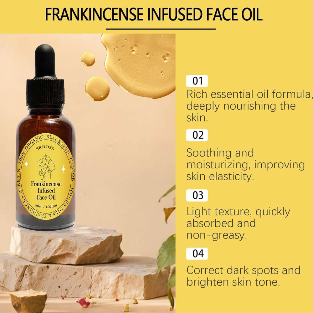 SKROSS Black Seed Oil amber bottle signals premium moisturization.