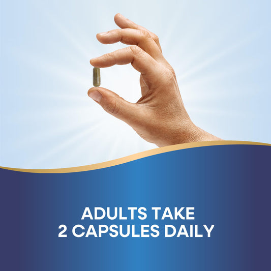 Skullcap herb capsules shown in bottle