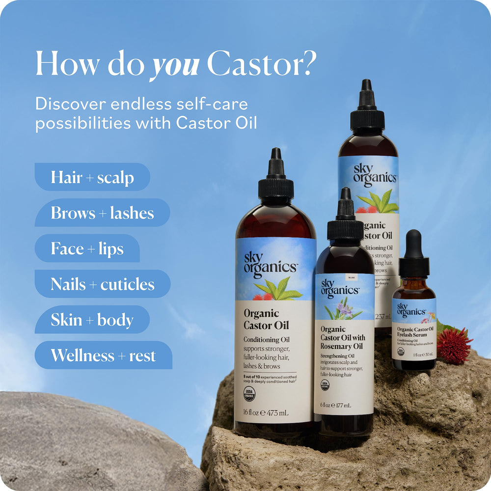 Hexane-free label on Sky Organics Castor Oil