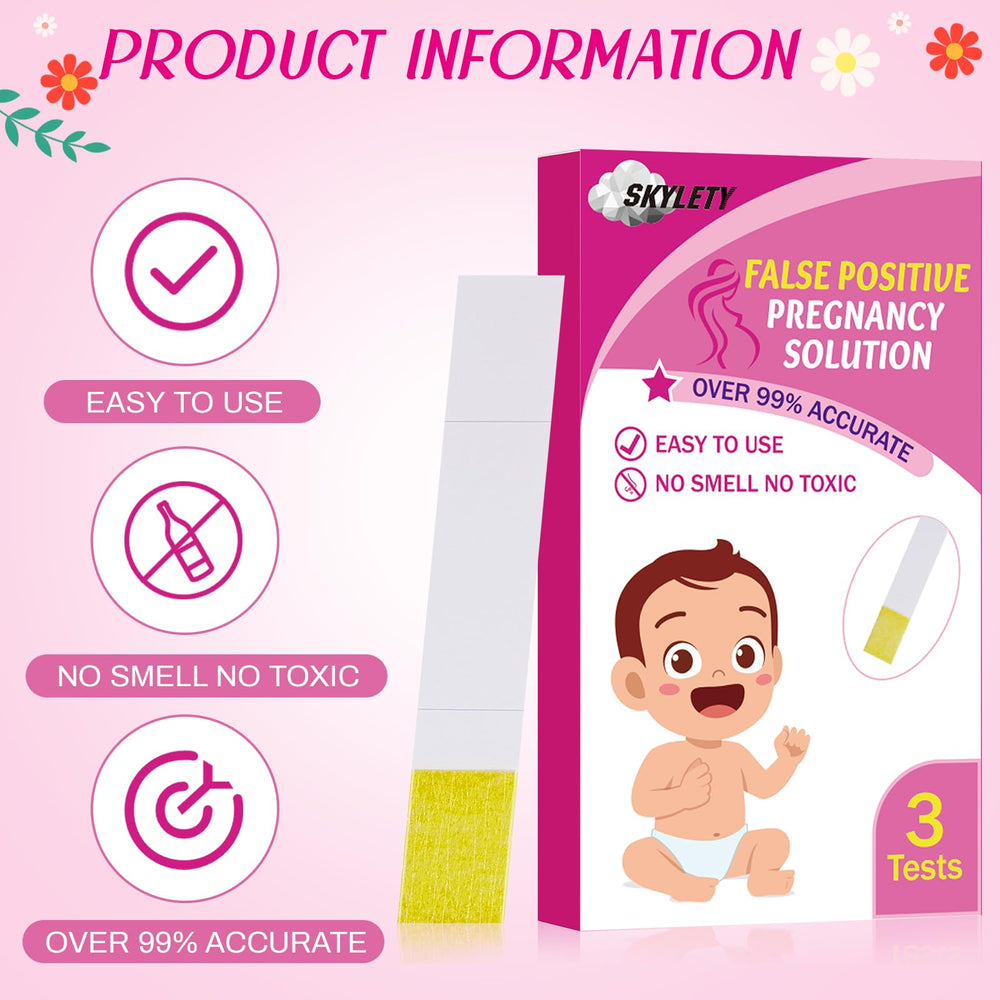 Three fake urine samples for prank pregnancy tests