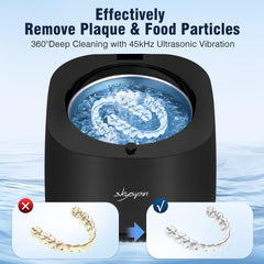 Close-up of U-V light feature on Skysipin ultrasonic cleaner