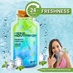 Travel-size 15 ml mouthwash packet meeting TSA guidelines