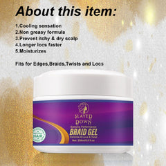 SLAYED DOWN clean formula without parabens or sulfates